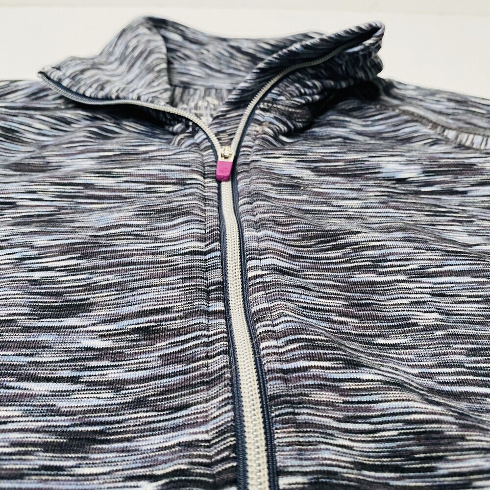 Athleta 1/4 zip Black White Space Dye Pull Over Activewear Long-Sleeve Size XXS - Picture 3 of 9